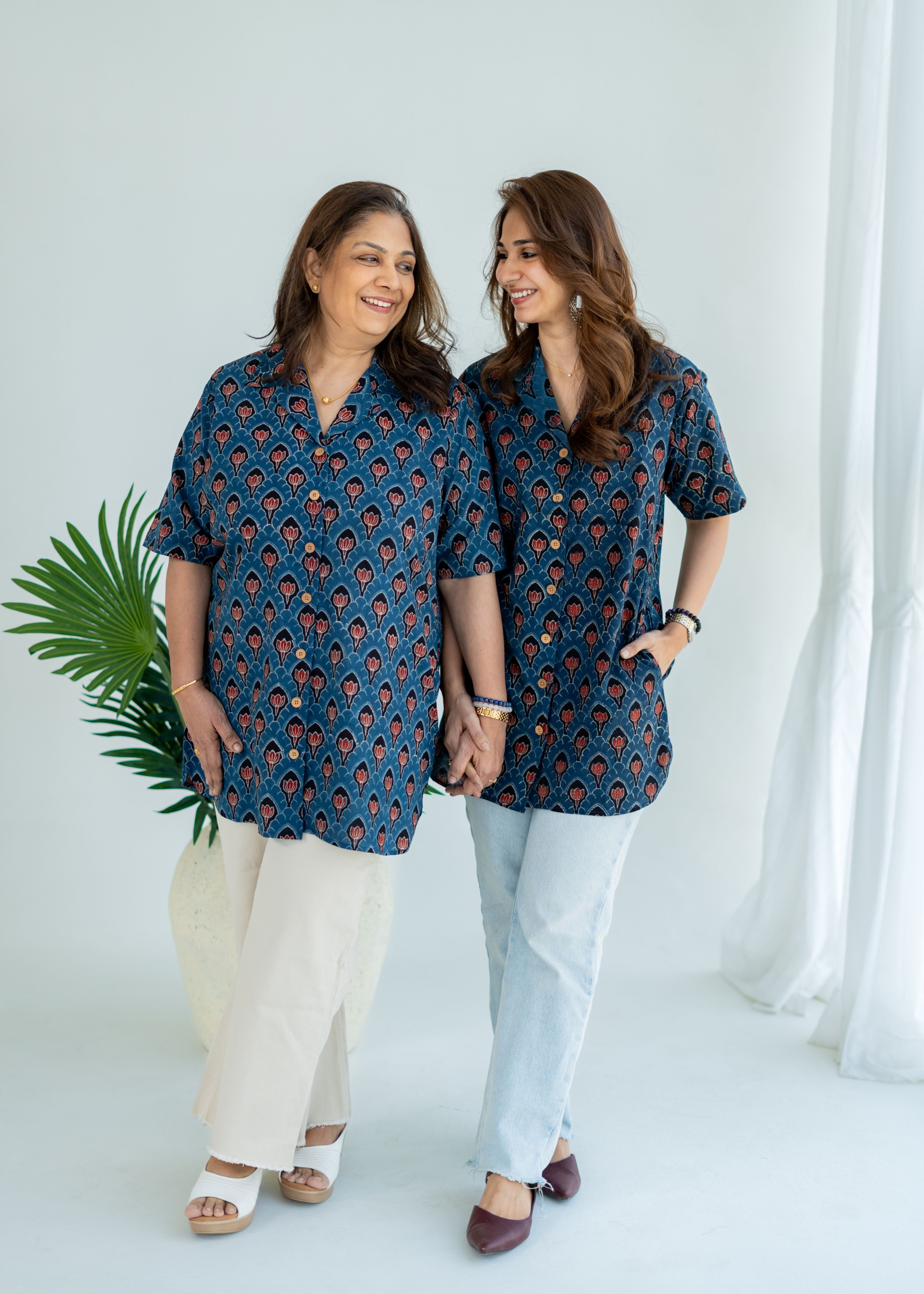 Ajrakh Kamal Handblock Cotton Shirt Kurti