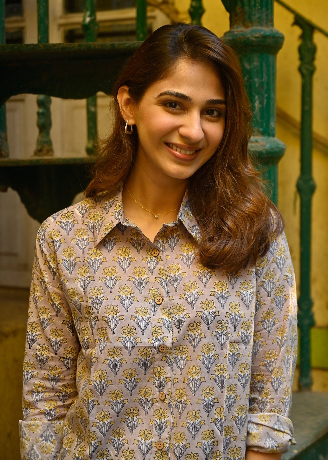 Bagru Floral Handblock Shirt