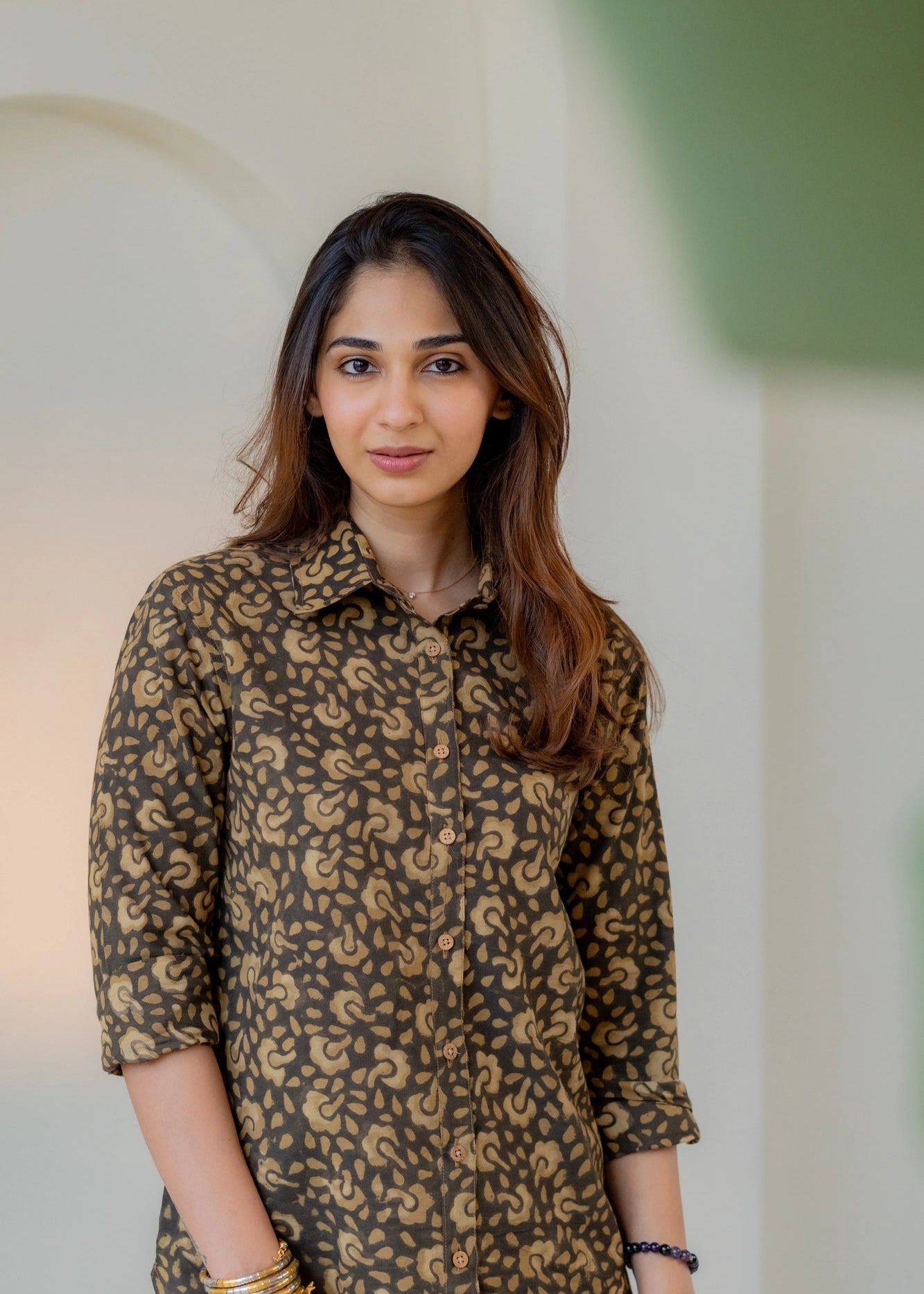 Mush Floral Block Print Shirt