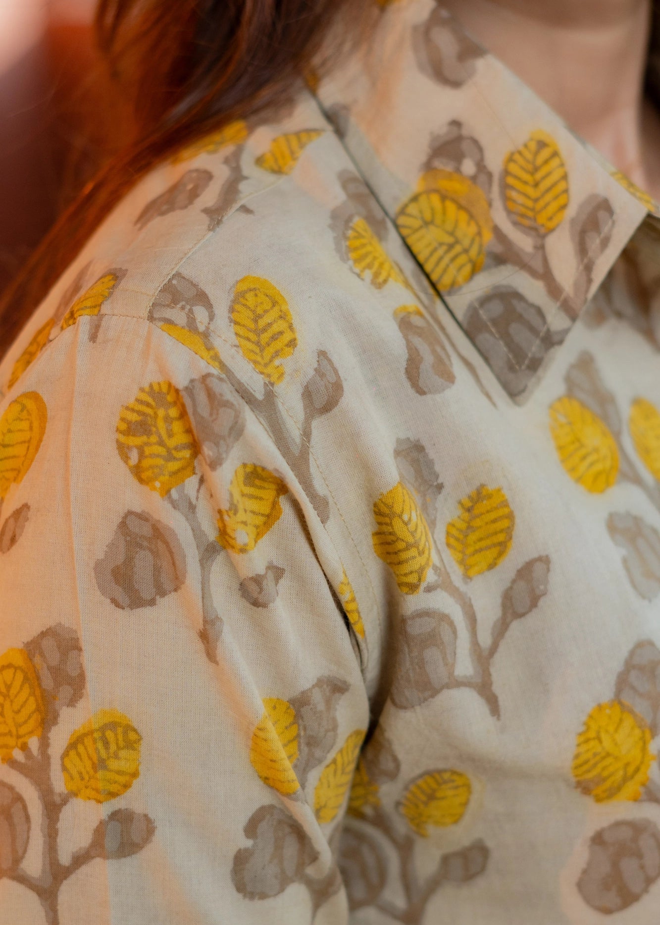 Mud Flower Block Print Shirt