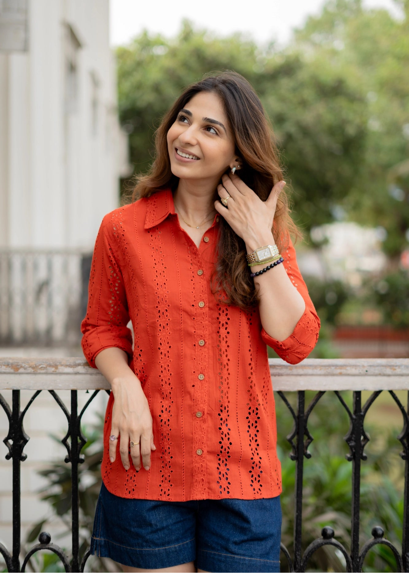 Orange Hakoba Shirt